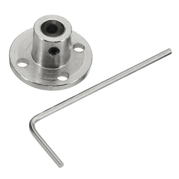 Steel Rigid Flange Plate Shaft Connector | 6mm Flange Coupling Optical Axis Support