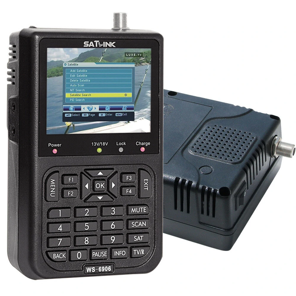 SATLINK WS-6906 3.5 Inch LCD DVB-S Digital Satellite Meter | FTA Finder