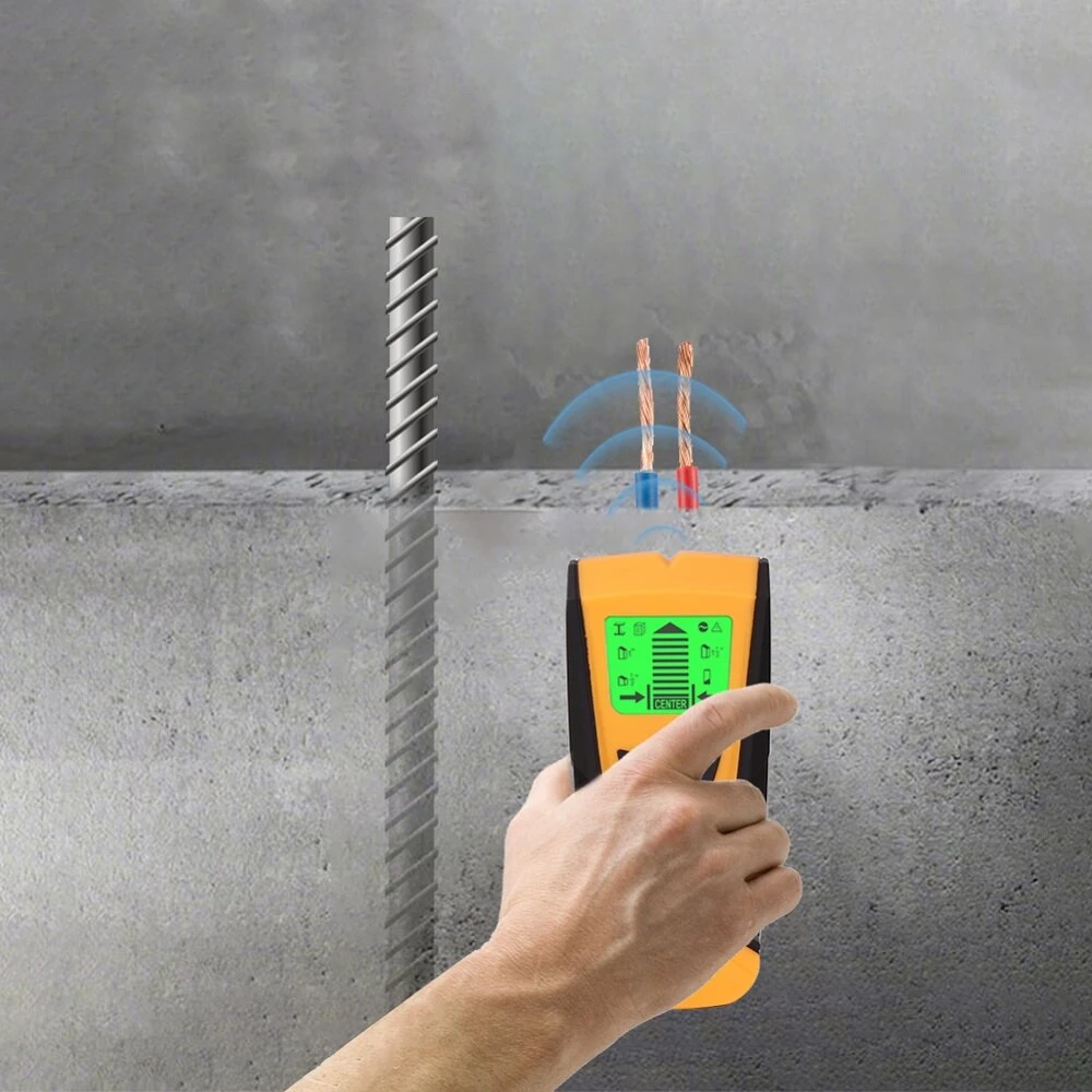 TH210 Metal Detector | 3-in-1 Wall Scanner Finds Studs, Wires & Electric Boxes