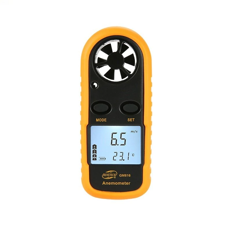 BENETECH GM816 Digital Anemometer - Wind Speed Meter with Temperature & LCD Backlight