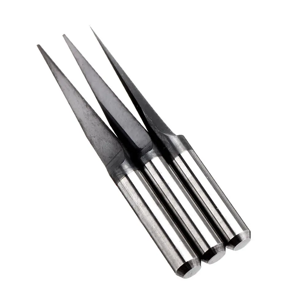 Drillpro PCB Drill Bit Set 0.1-0.5mm | 10 Degree TiAlN Coated | CNC Engraving