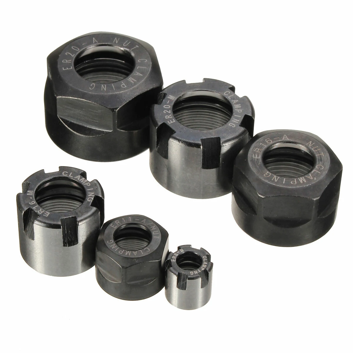 ER-A M Type Nut Collet Clamping Nut for CNC Milling | Lathe Tool Holder