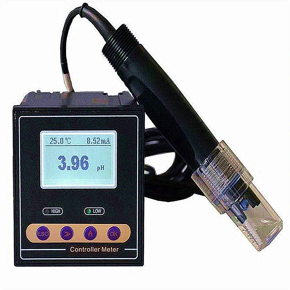 PH Meter ORP Meter Digital Monitor | 0.02pH Accuracy | Alarm Control with Probe