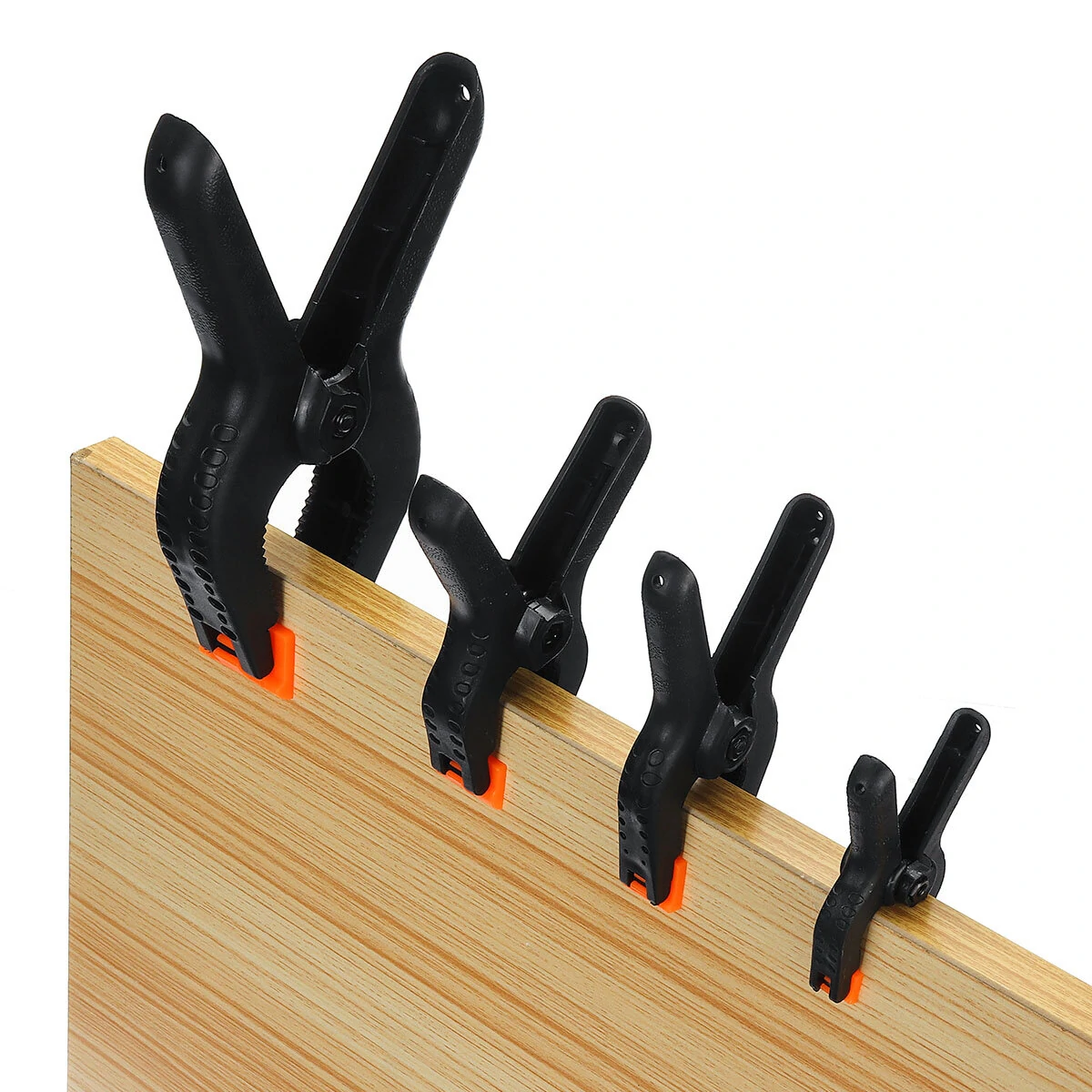Toggle Clamps - 6 Size Spring Clamp Set for Woodworking & DIY - 2 Hard Plastic Grip