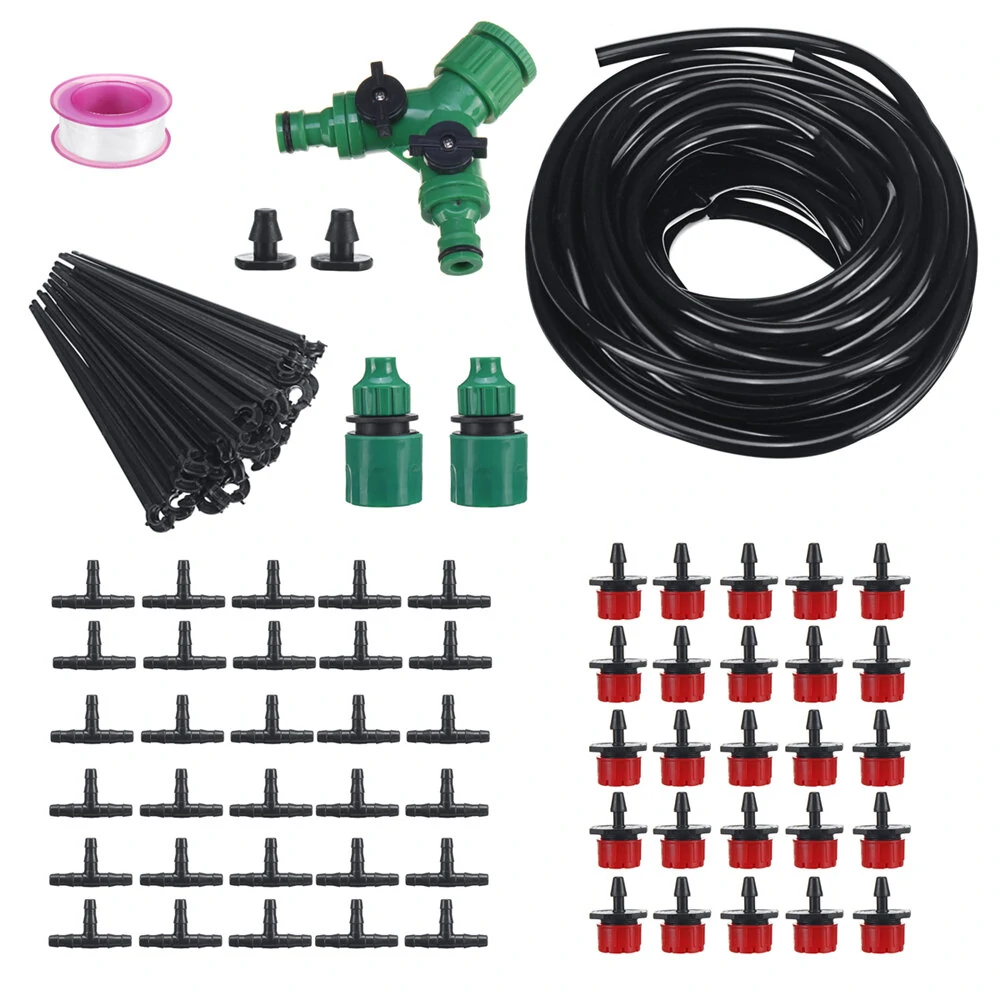 Micro Drip Irrigation System Kit - 10/15/25m Automatic Watering Kit for Garden