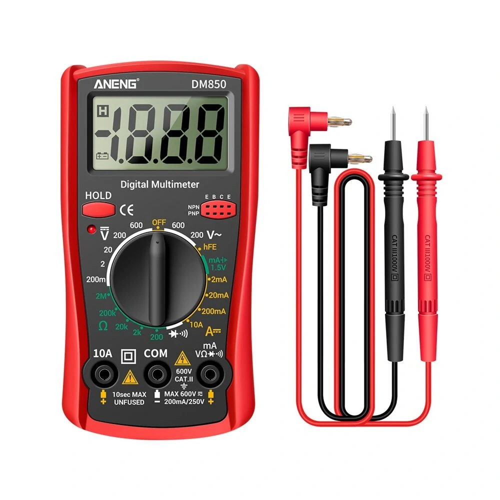 ANENG DM850 Digital Multimeter | 1999 Counts Auto-Ranging | AC/DC Voltage Tester