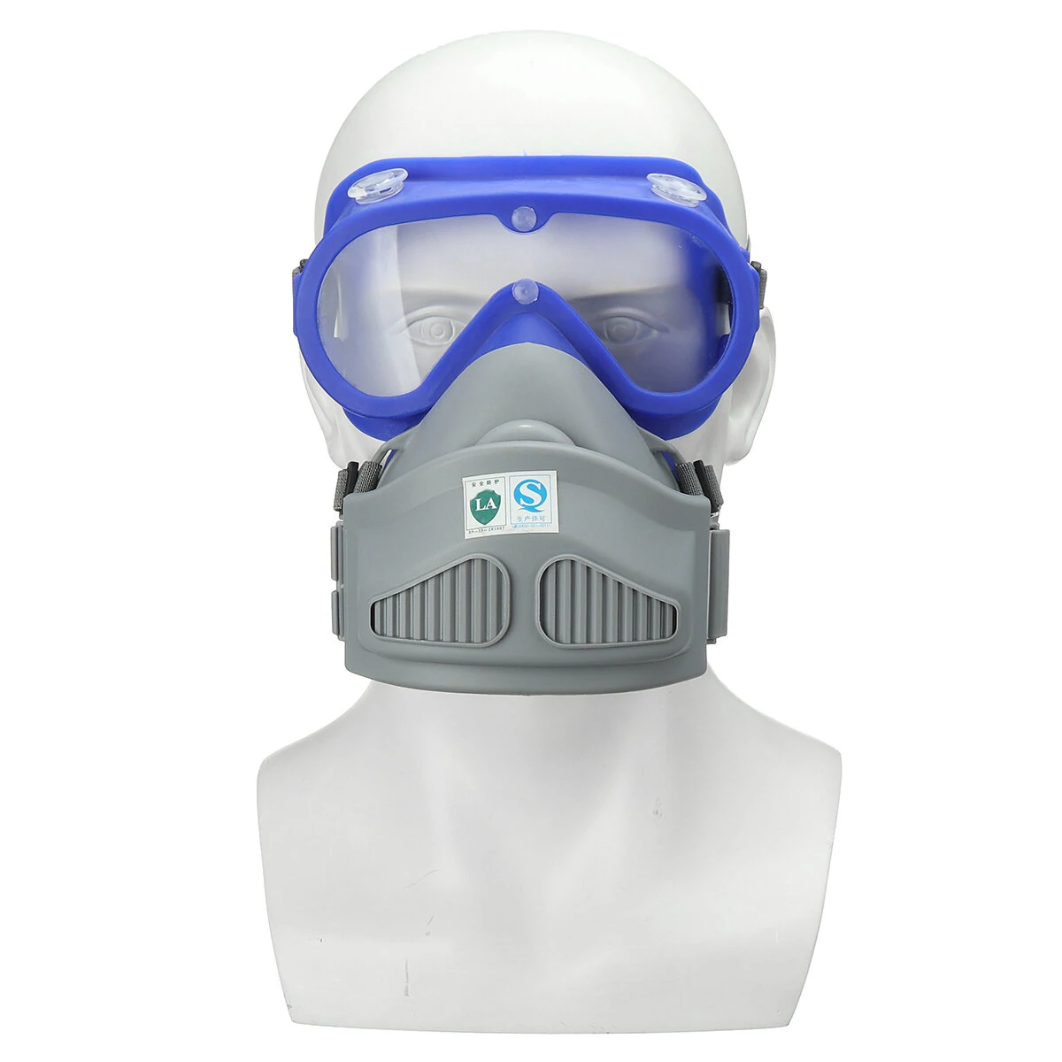 Full Face Respirator Gas Mask - Anti-Dust Chemical Safety Goggles & Filter