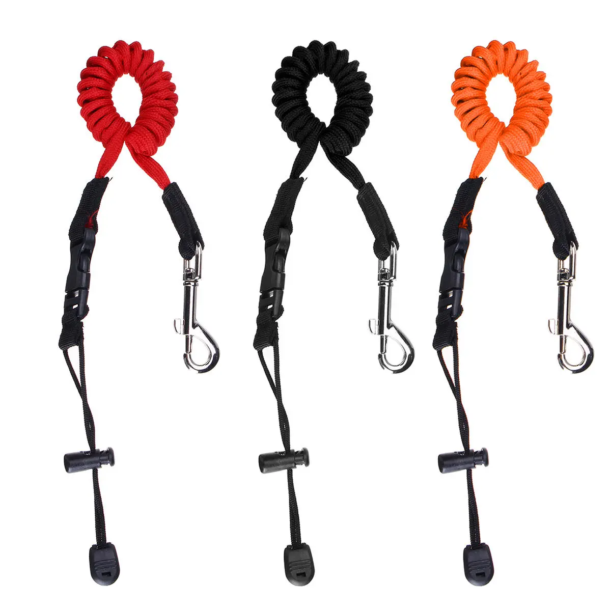 Nite Ize Portable Kayak Paddle Leash - Elastic Coiled Lanyard & Fishing Rod Tie