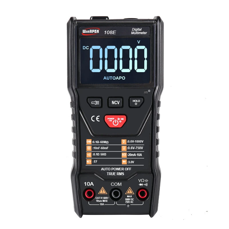WinAPEX 108E Digital Multimeter | 6000 Counts Auto-Ranging True RMS