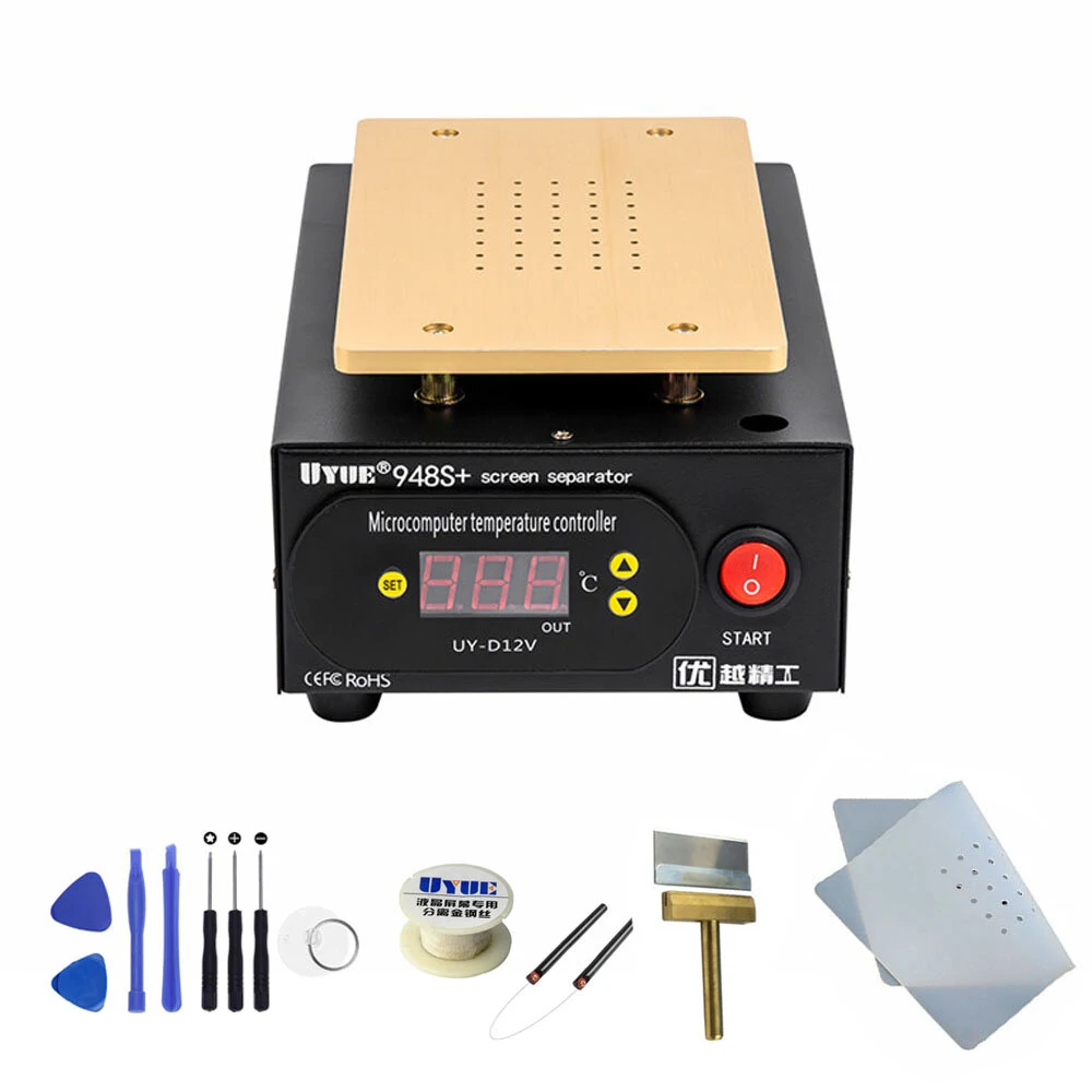UYUE 948S+ 7 inch LCD Touch Screen Separator Machine Kit | Built-in Vacuum Pump