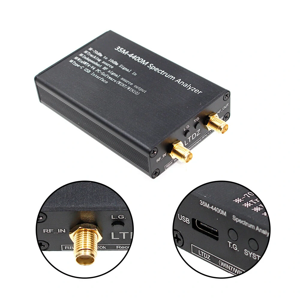 RF Spectrum Analyzer 35-4400MHz | Signal Track Source Module | Frequency Domain Analysis Tool