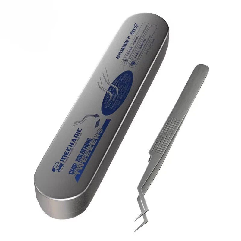 Mechanic Aax-17 Stainless Steel Precision Tweezers | Anti-Corrosion High Hardness | Electronic Repair Tool