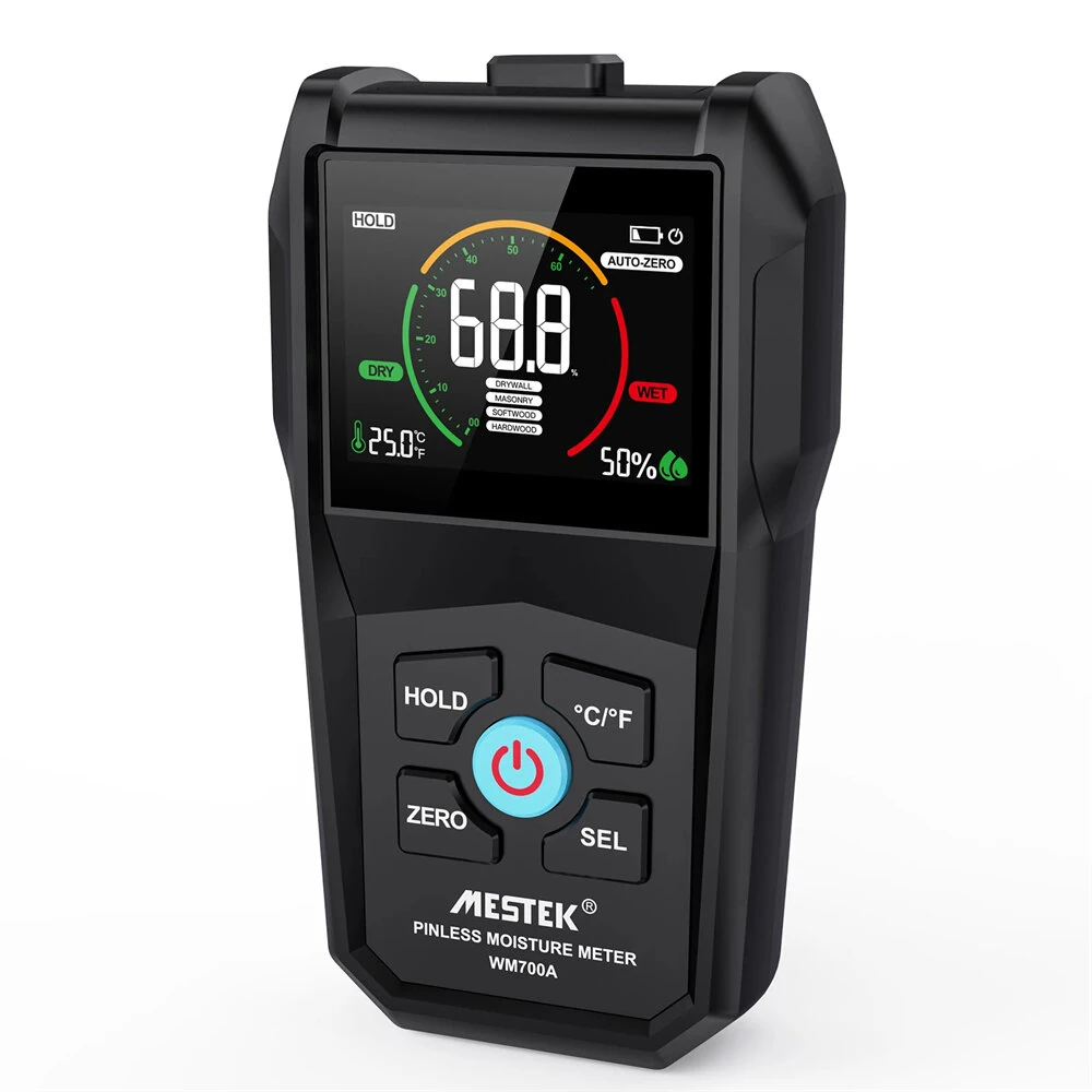 MESTEK WM700A Moisture Meter - Multi Material Use for Wood Drywall Masonry