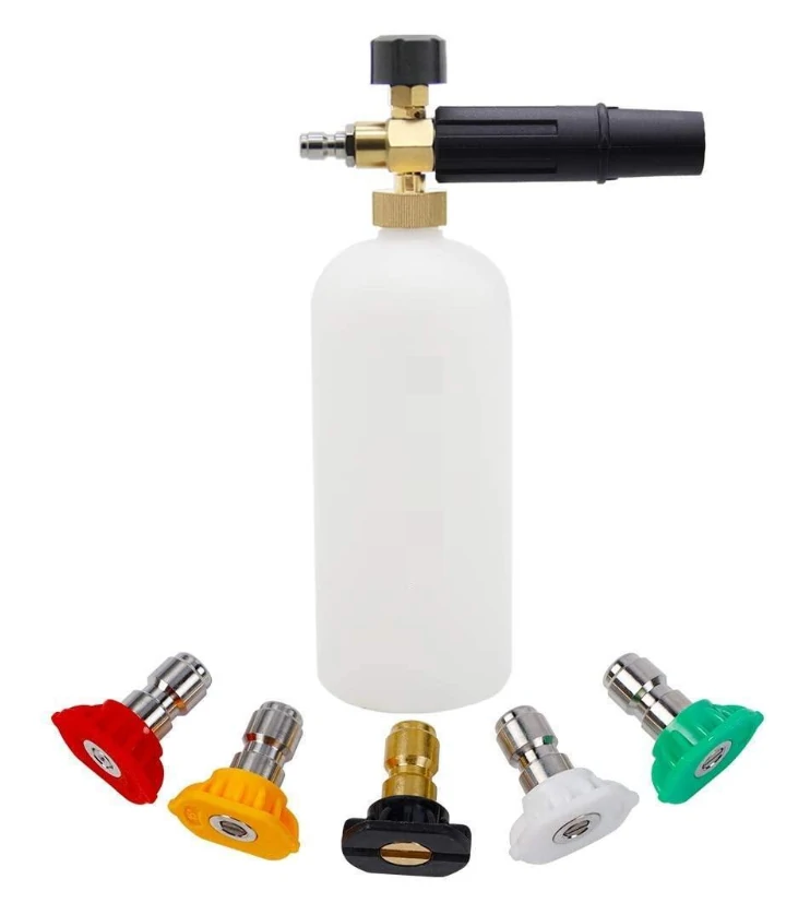 High Pressure Washer Foam Gun Bottle - 1000ML Car Wash Sprayer & Snow Foam Lance