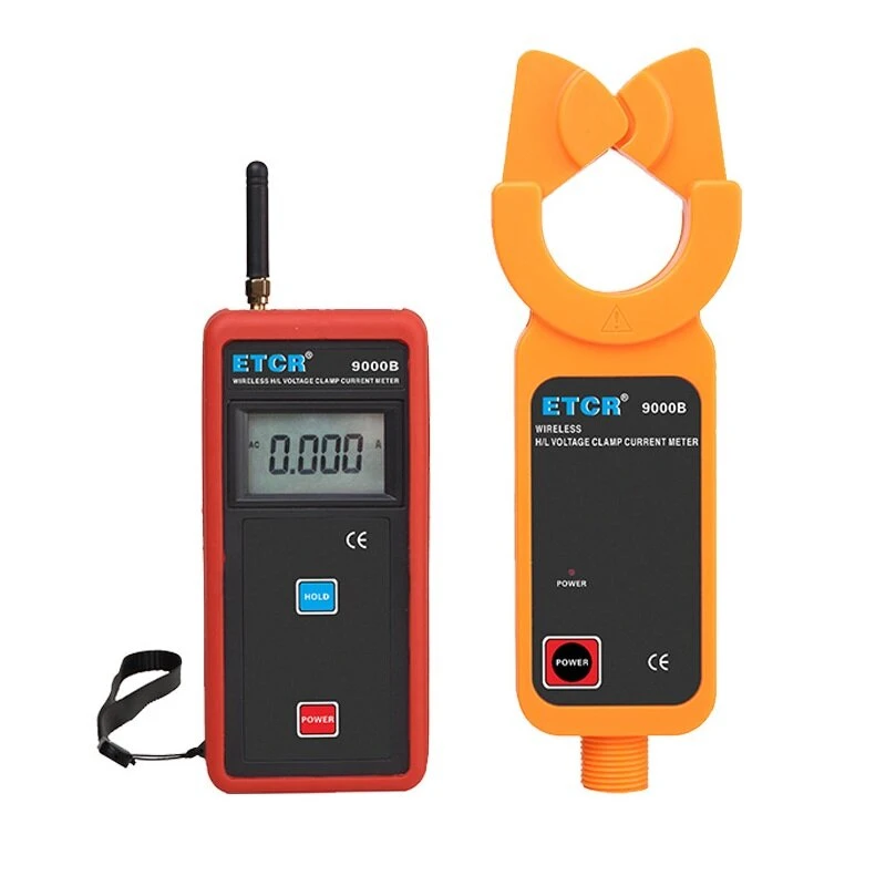 ETCR9000B Wireless Clamp Meter - AC 0mA-1200A High/Low Voltage Ammeter
