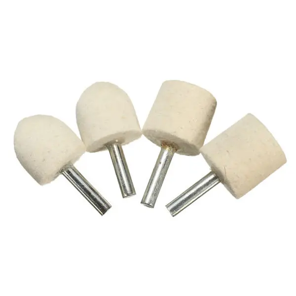 Wool Polishing Buffing Wheel Set - 4pcs For Final Polishing Process | Abrasive Tool