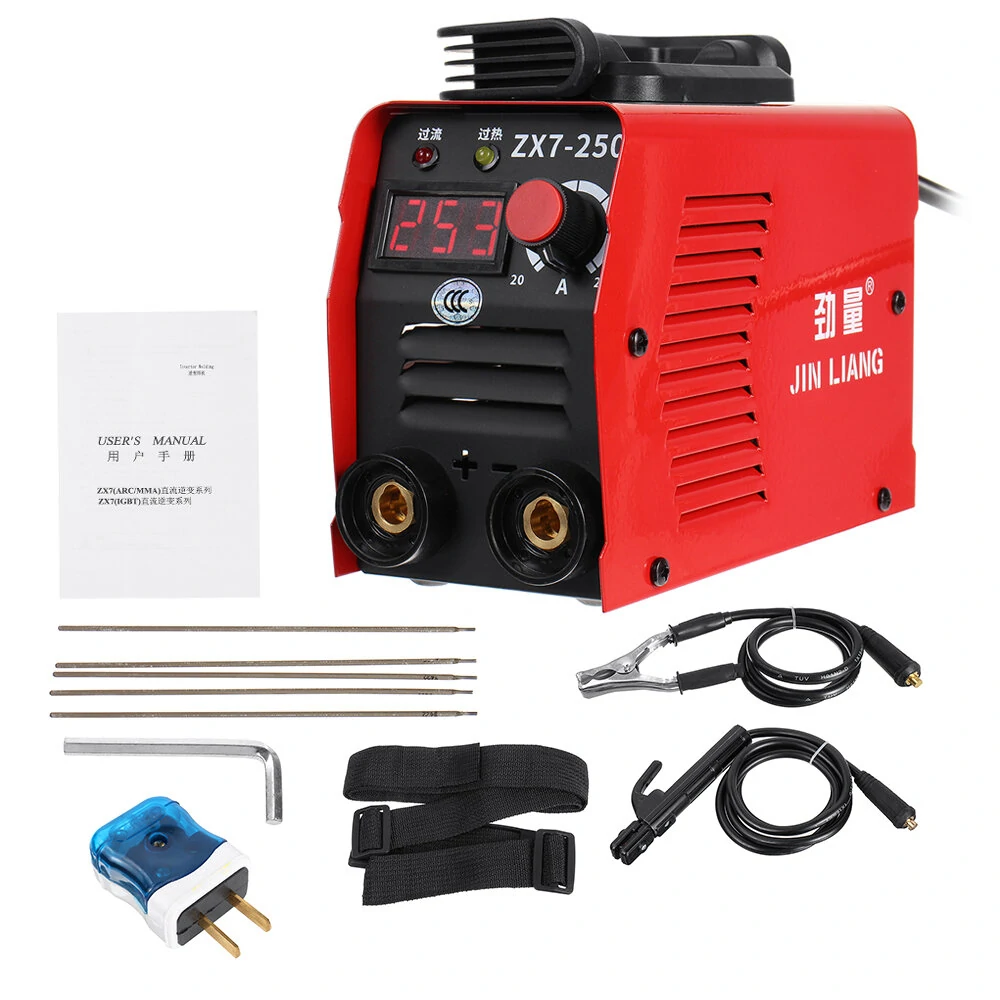 ZX7-250MINI 250 Amp Inverter ARC Welder | 220V IGBT MMA Machine | Lightweight Portable Digital Display