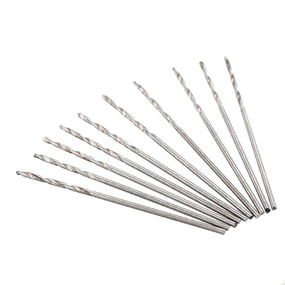 Drillpro 10Pcs HSS Twist Drill Bit Set - 0.4-2.0mm High Speed Steel | Straight Shank
