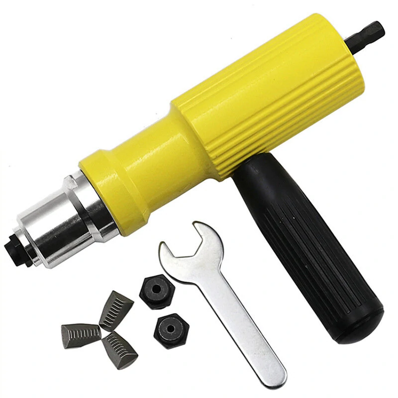 Electric Rivet Gun with Conversion Head Accessories | Heart Core Rivet Machine