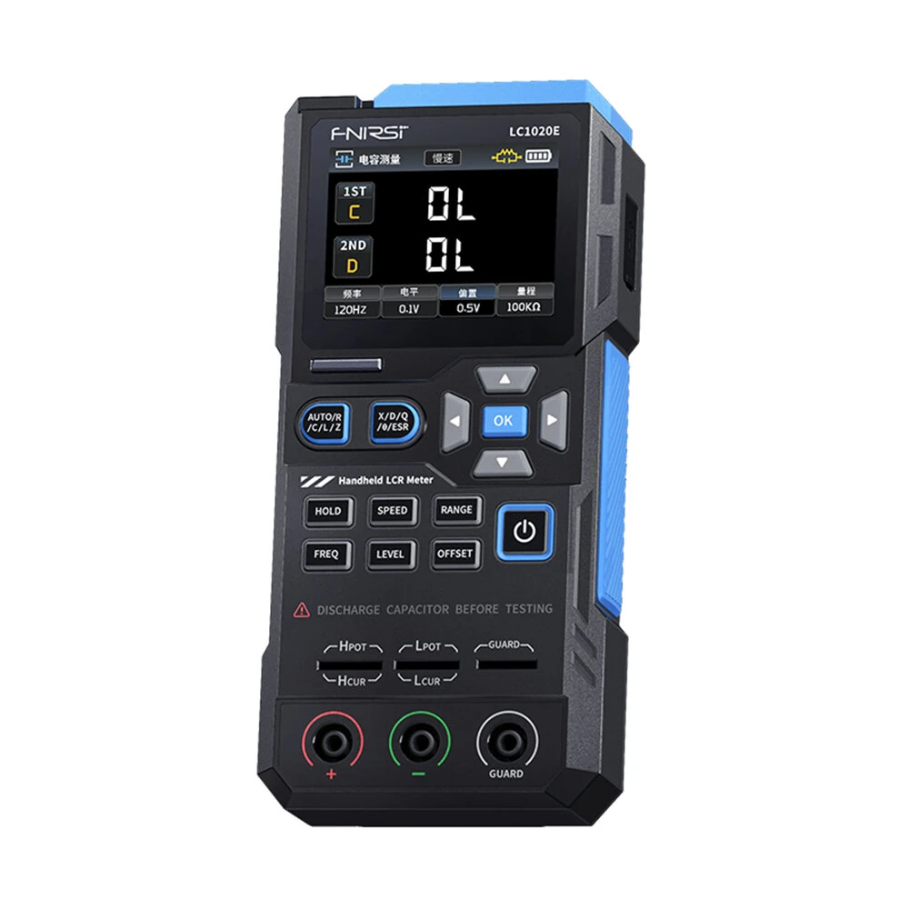 FNIRSI LC1020E LCR Tester | 100Hz-100kHz | Capacitance, Resistance, Inductance | USB-C