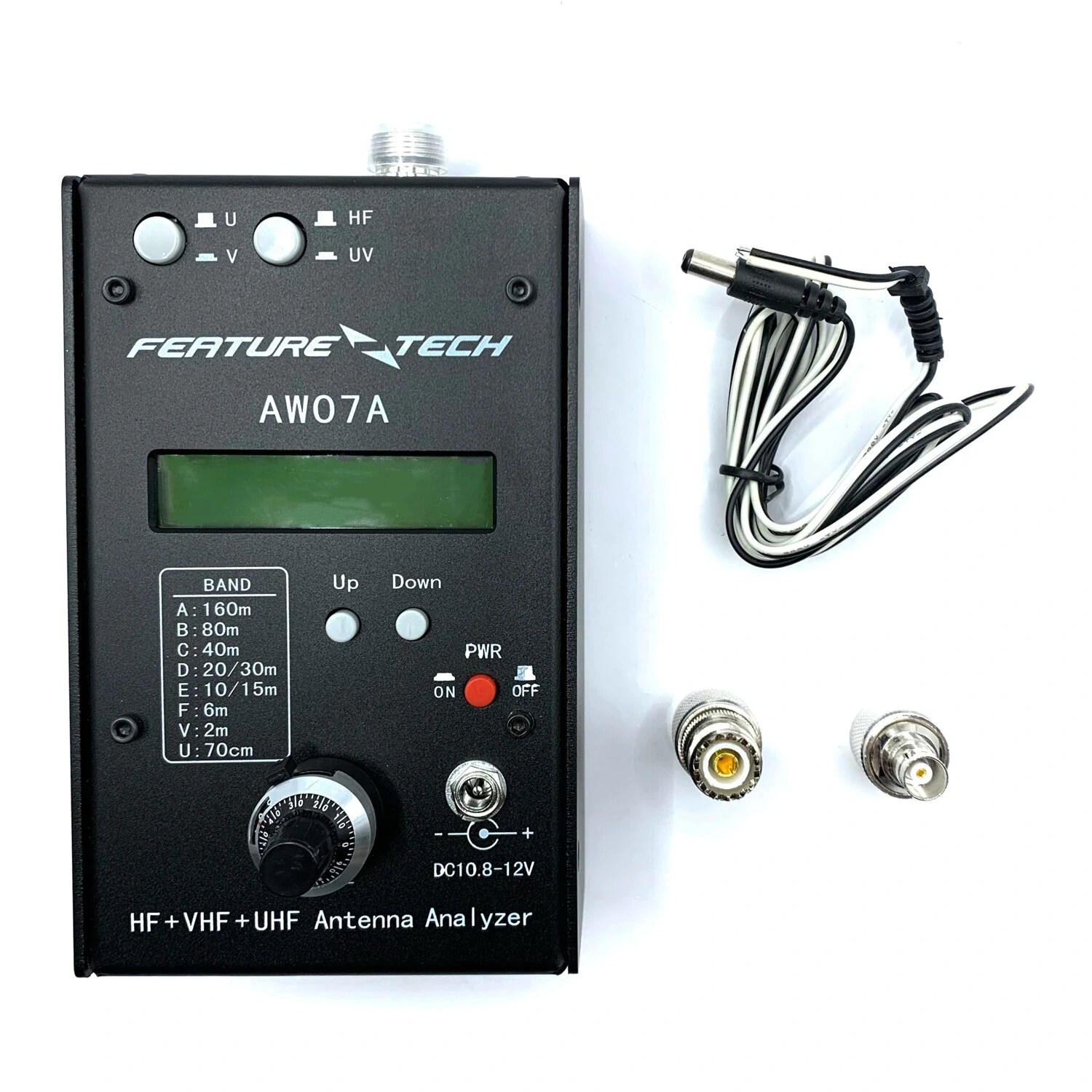 HF UV AW07A Antenna Analyzer - 160M to 490Mhz HF/VHF/UHF - SWR Meter for Ham Radio