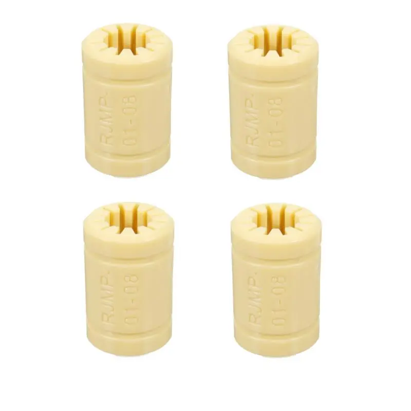 Machifit LM8UU Linear Bearing - 4pcs Solid Polymer for CNC & 3D Printer