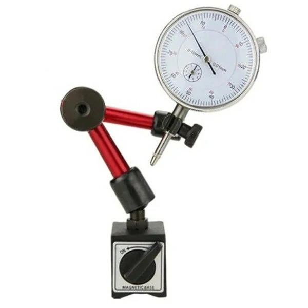Dial Indicator Magnetic Stand | 0-10mm 30mm 0.8mm Gauge Base | Micrometer Tool
