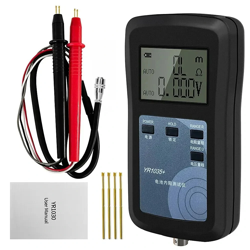 YR1035+ High Precision Battery Internal Resistance Tester - 100V 2000mAh LCD for EV 18650