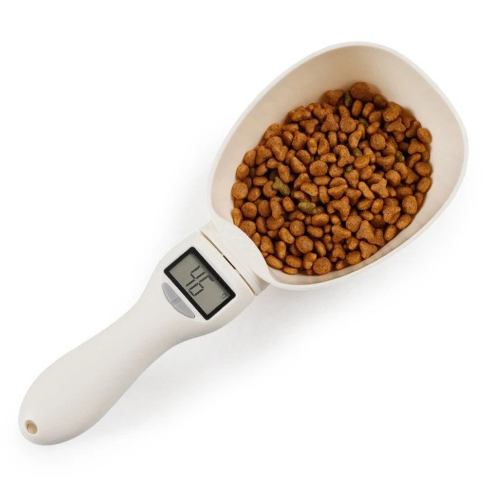 Pet Food Scale - 800g/1g Electronic Weighing Cup for Dog & Cat Feeding