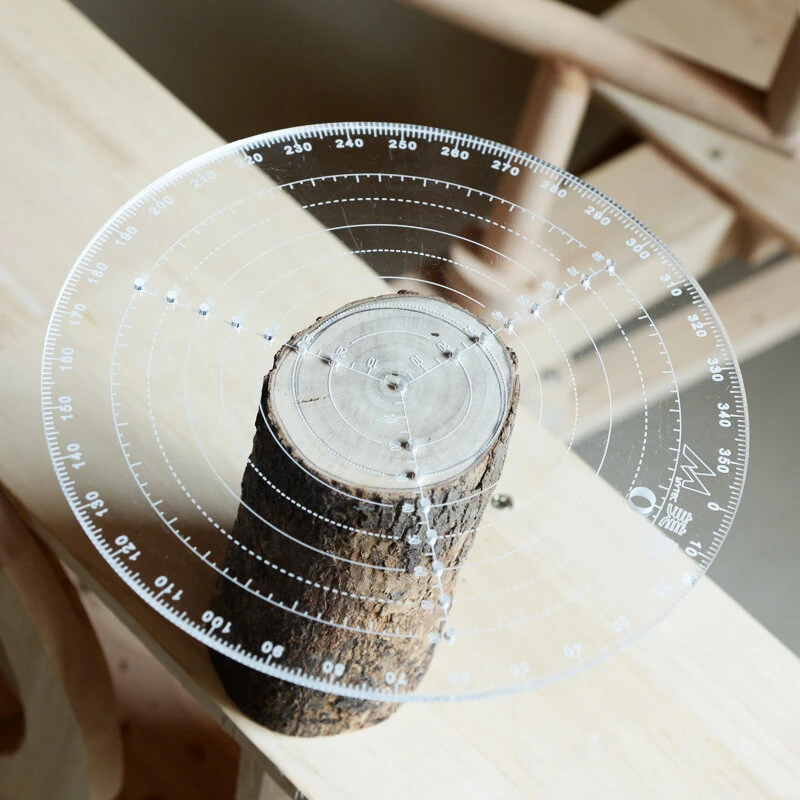 RED ARROW Center Finder Tool | 200mm/300mm Acrylic Compass for Woodturning Bowls & Lathe Work
