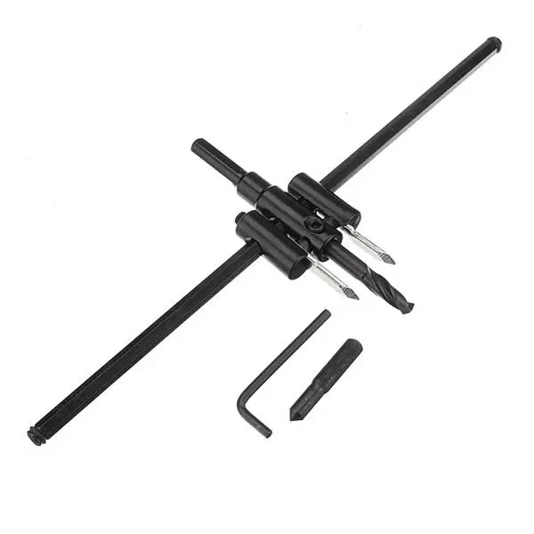 Adjustable 40-300mm Hole Saw Cutter - Circle Cutting Tool for Wood & Drywall