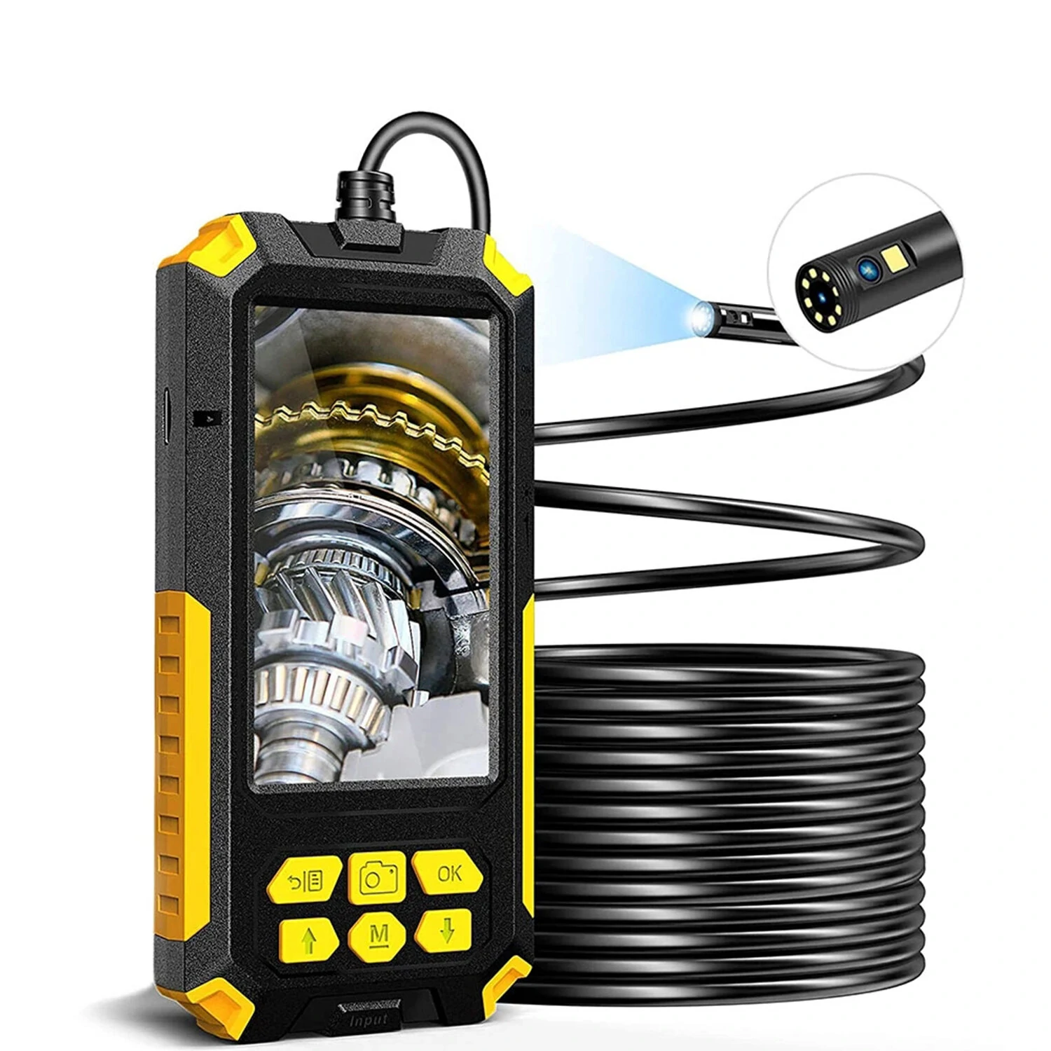P50 8mm Dual Camera Borescope - 1080P 4.5 IPS LCD - 6 LED for Car & Sewer