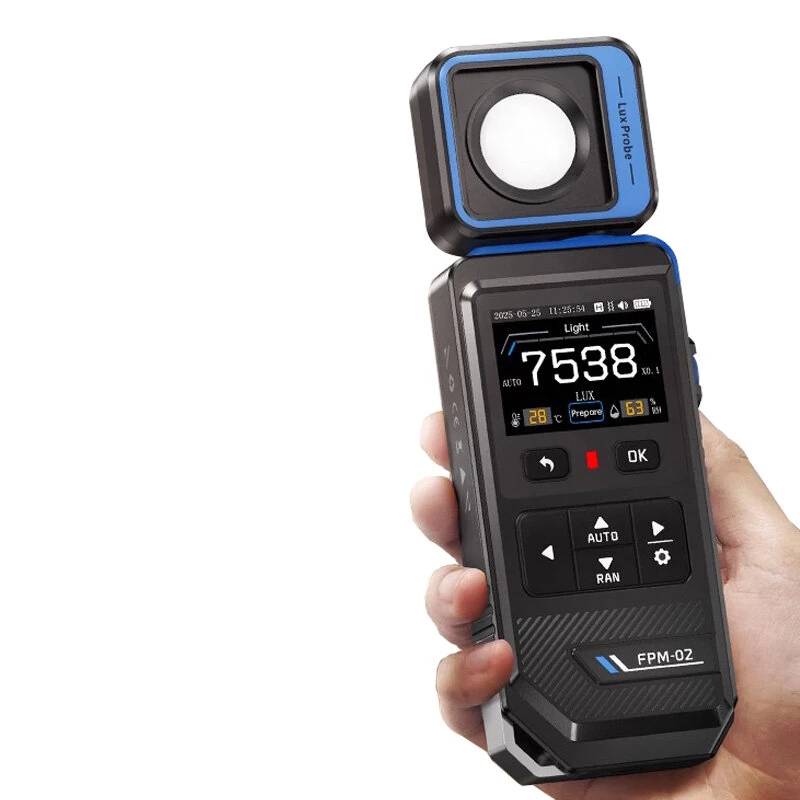 FNIRSI FPM-02 Lux Meter | 99990 LUX Range, Rotatable Probe & TFT Screen