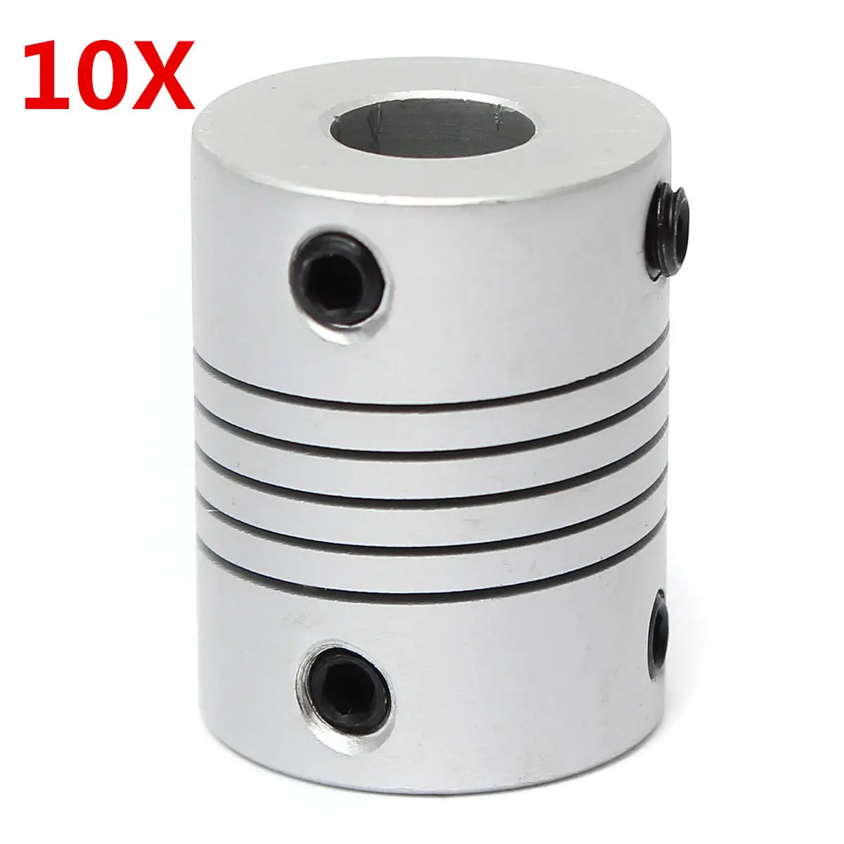 Aluminum Flexible Shaft Coupling - 5x8mm to OD19mm - 10pcs for CNC Stepper Motor