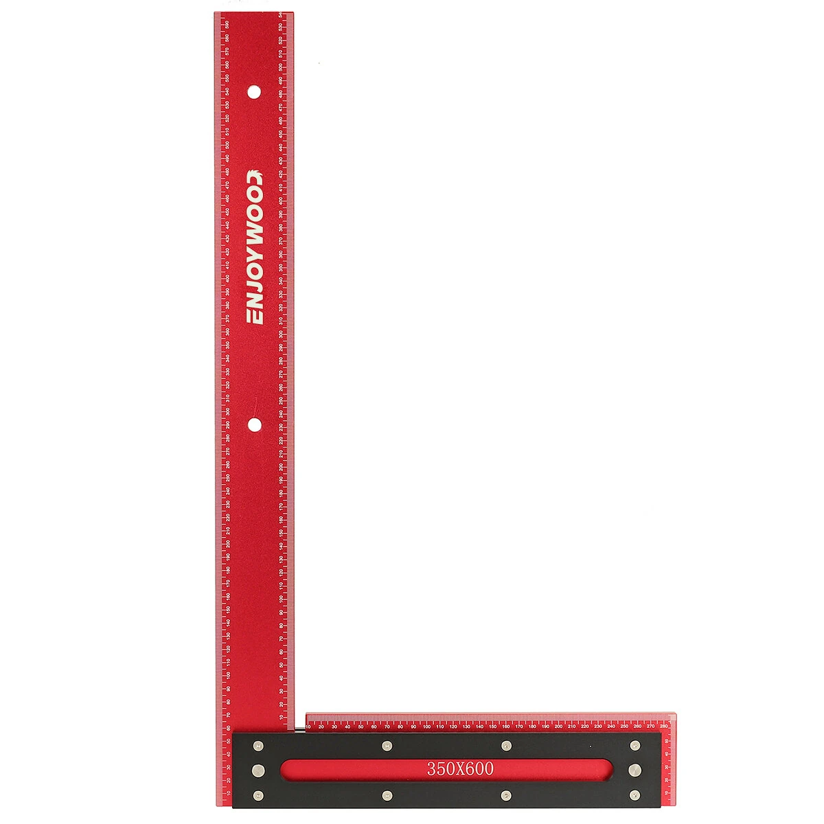 ENJOYWOOD 600mm Aluminum Alloy Carpenter Square - Woodworking Framing & Marking Ruler