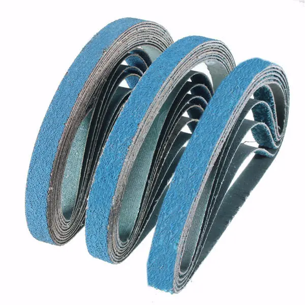 Zirconia Sanding Belts 10Pcs | 40-80 Grit | 13x457mm Abrasive Grinding Tool