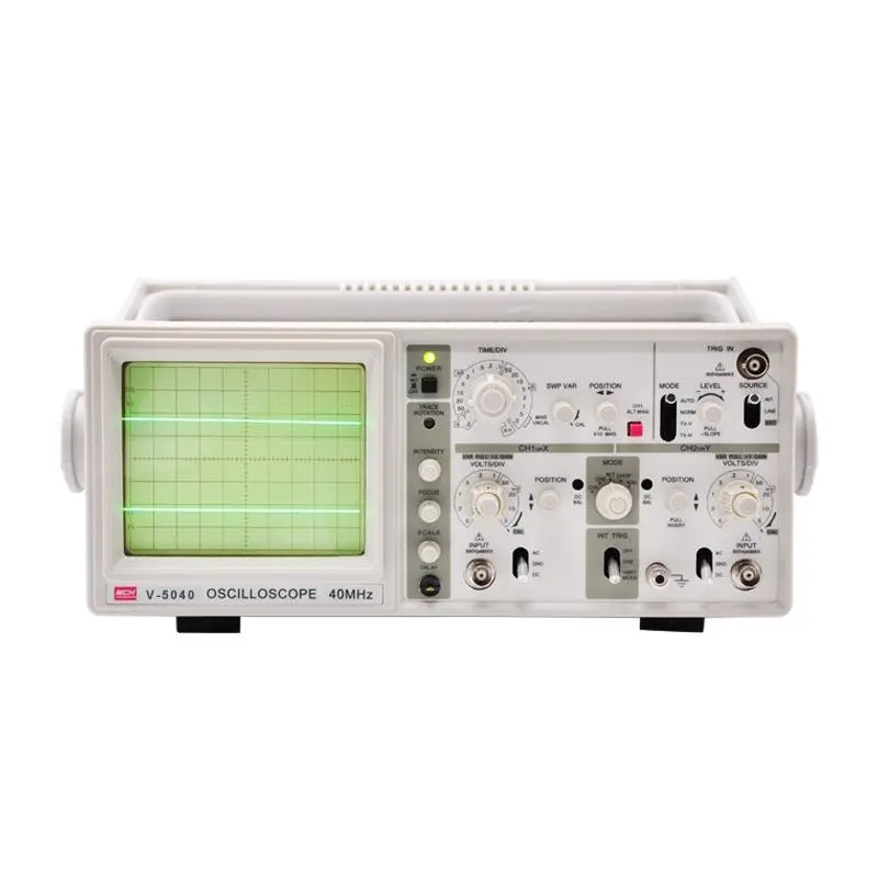 V-5040 40MHz Handheld Oscilloscope | 2 Channel Analog with 6 CRT Display