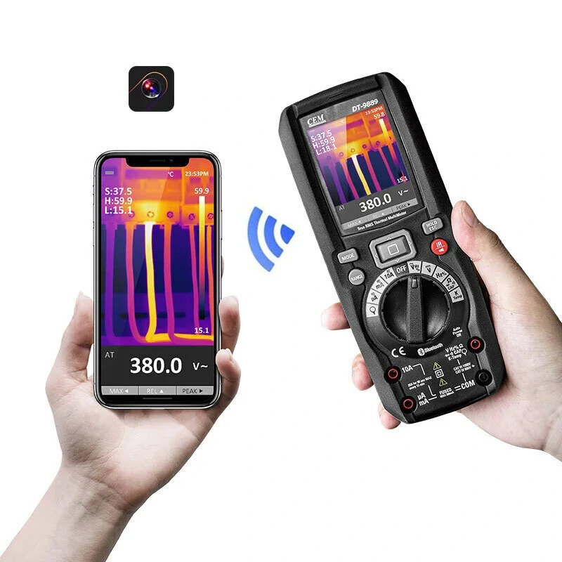 CEM DT-9889 2-in-1 Multimeter & Thermal Imager | True RMS | Bluetooth