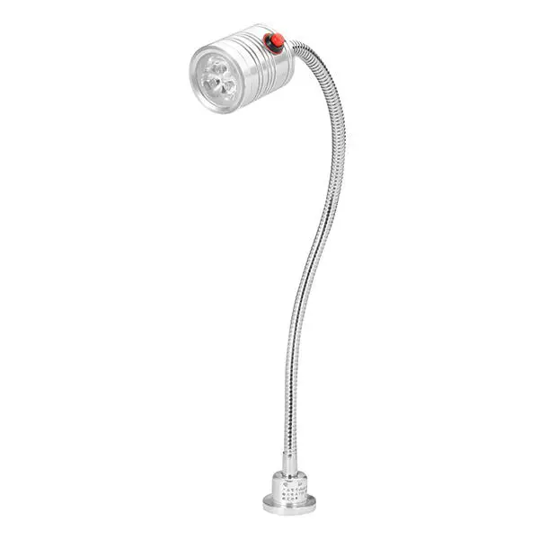 3W 220V LED Machine Light | 400mm Magnetic Base for CNC Mill & Lathe