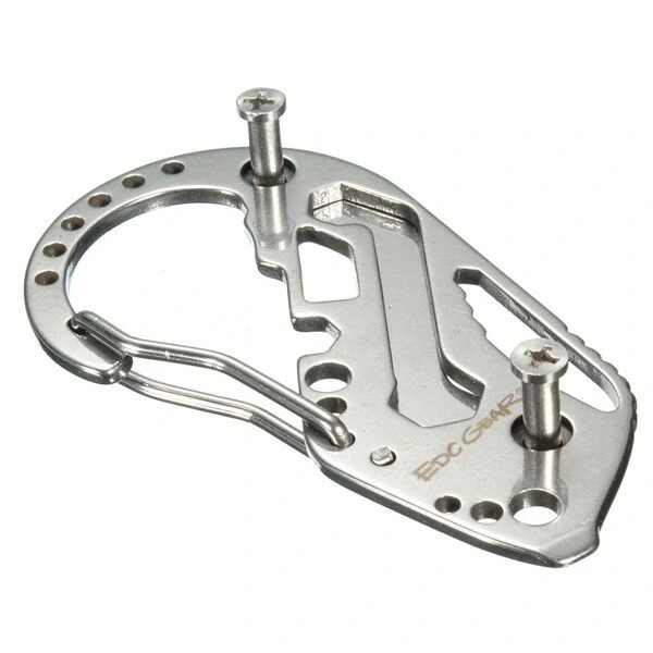 DANIU EDC Multi Pocket Tool Carabiner - Screwdriver Wrench Key Holder Clip
