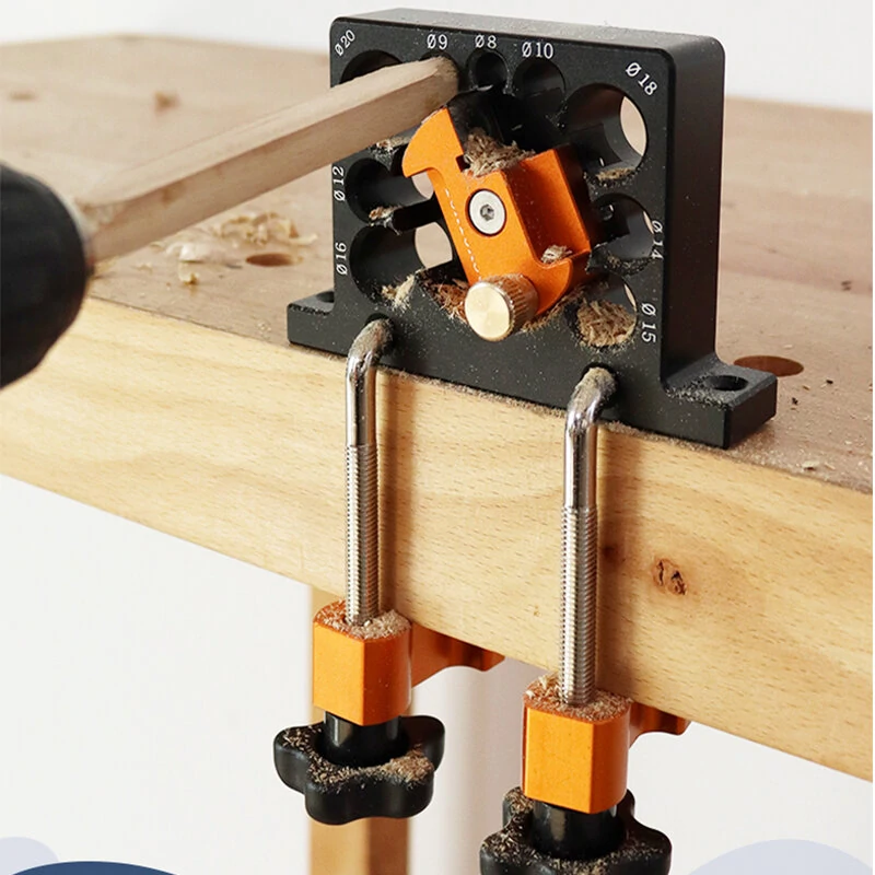 ENJOYWOOD Adjustable Dowel Jig | 8-20mm Carbide Inserts | Compact & Lightweight