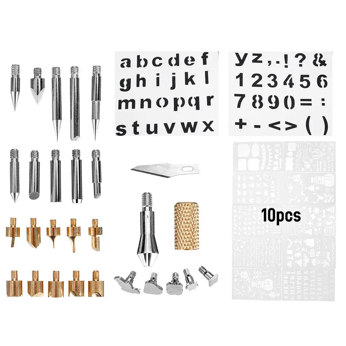 60W Adjustable Temperature Soldering Iron - Welding & Wood Burning Tool Kit