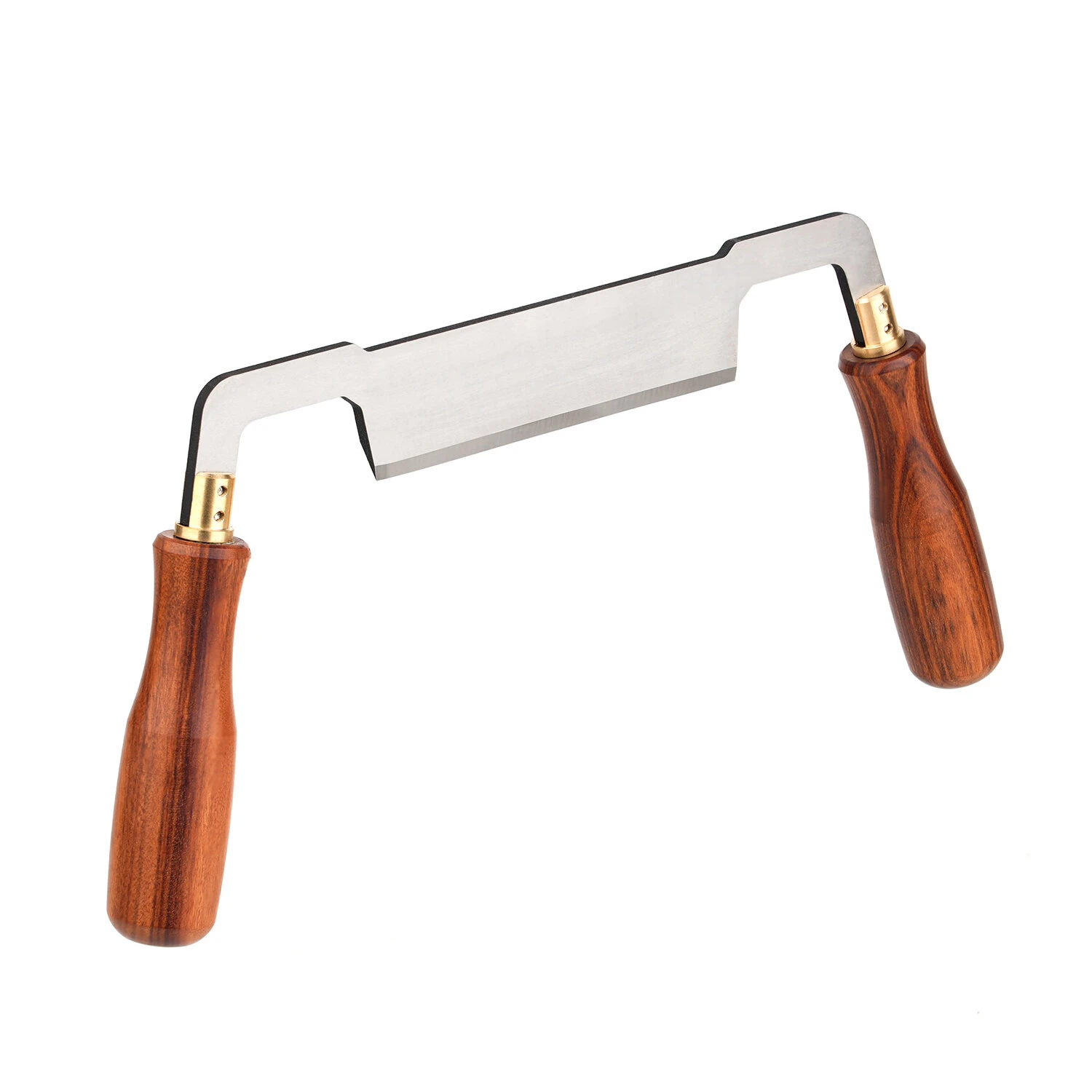 GANWEI Woodworking Draw Knife - HSS Blade 6mm Thick 110mm Wide | Ergonomic Wooden Handles for Precision Carving