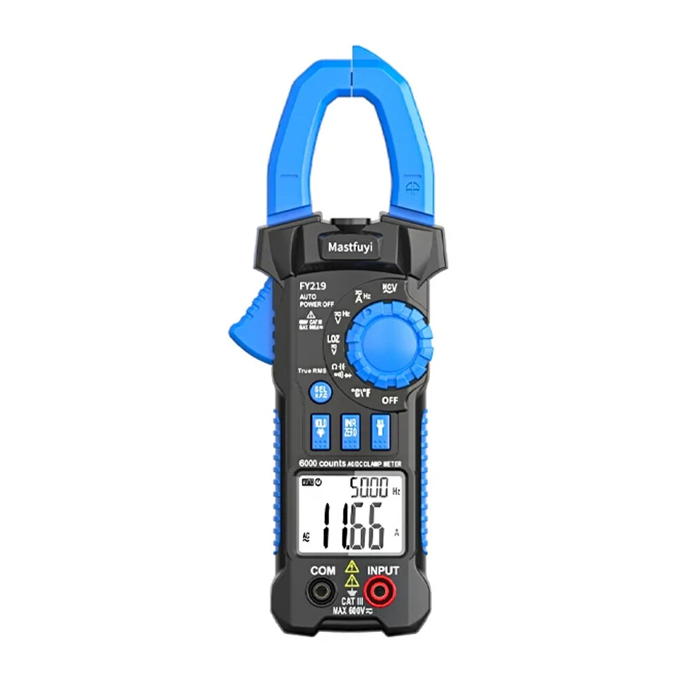 FUYI FY219 Digital Clamp Meter - 600A AC DC True RMS Multimeter | Auto Range