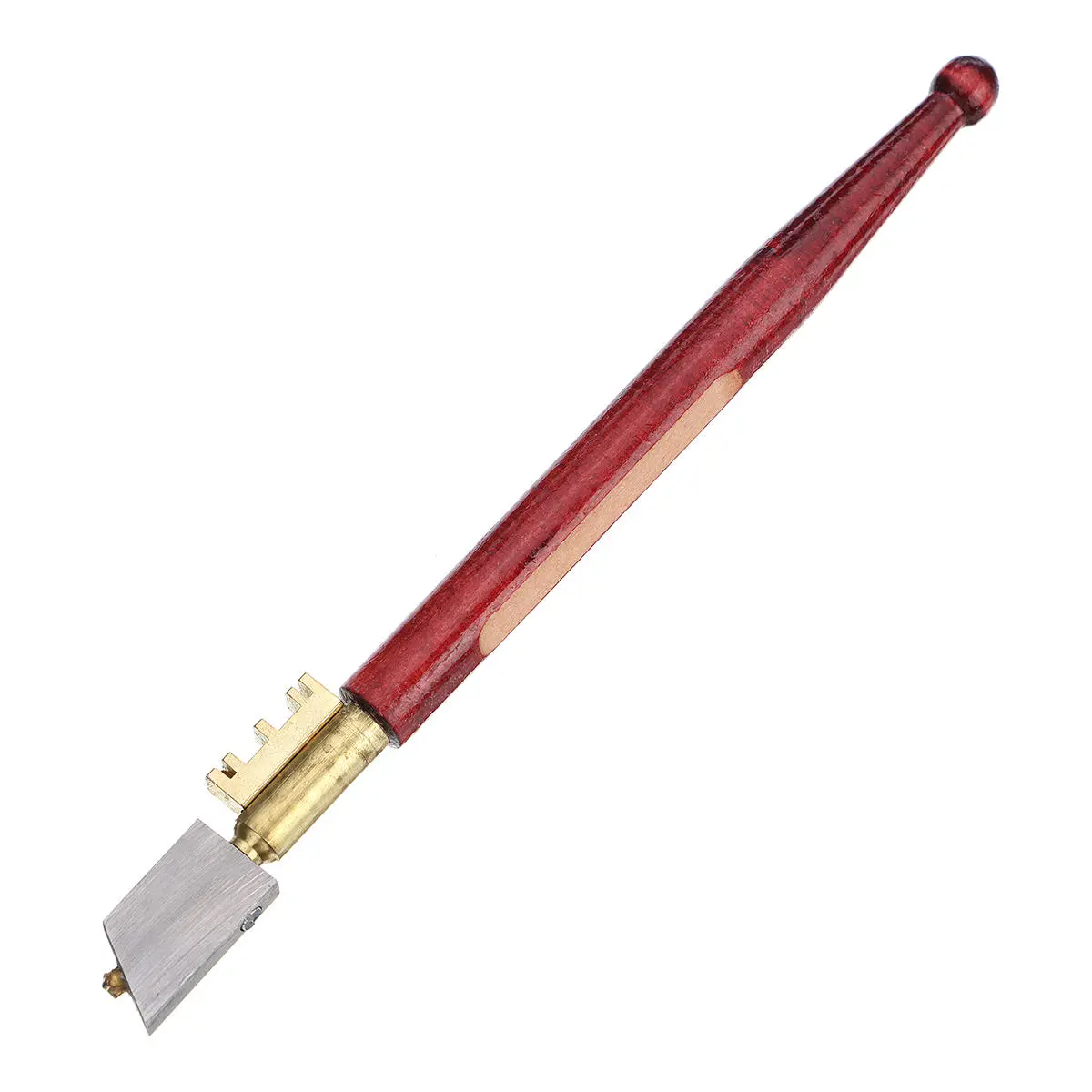 Diamond Oil Feed Glass Cutter - Antislip Metal Handle & Steel Blade Cutting Tool