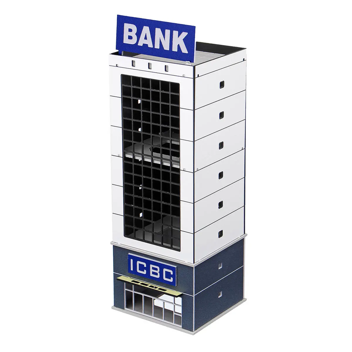 Outland Modern Bank Building Model | N Scale 1/150 | GUNDAM Gifts
