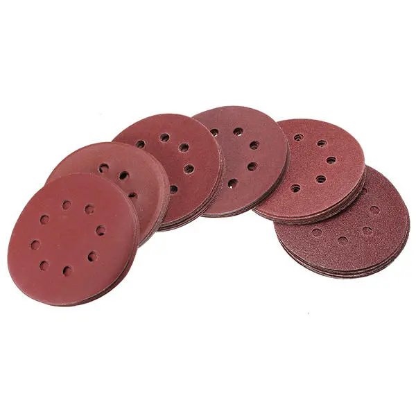 60Pcs 5 Inch Sanding Discs | 8-Hole Hook Loop | 60 to 320 Grit Sandpaper
