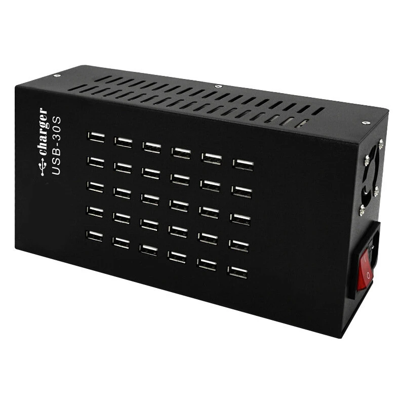 USB-20D 10 Port USB Charger | Single Output Multi Charger for Phone & Tablet