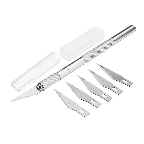 MetalCraft Pro Cutter Set - 6-Blade Hobby Tool, Metal Handle, Precision Cutting