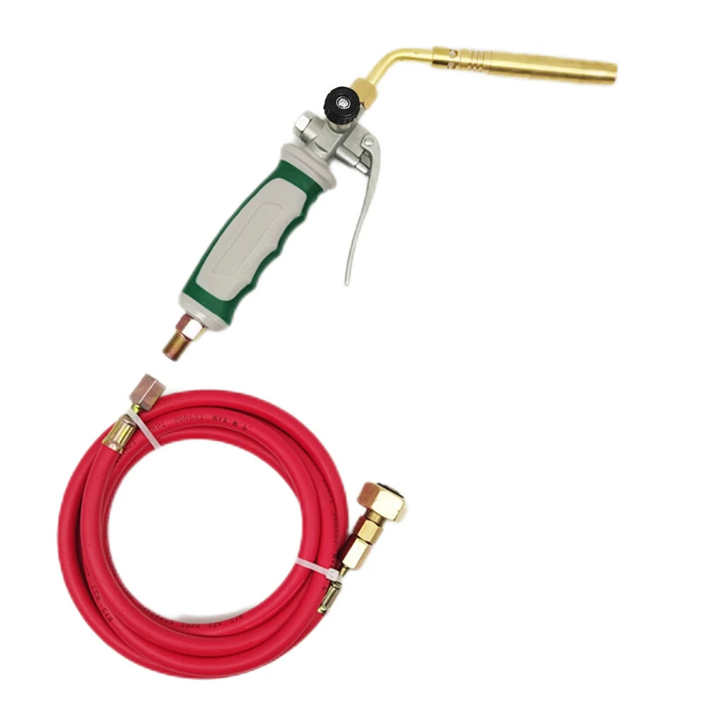 Germany Style Double Switch Welding Torch - Oxygen-Free Refrigeration & Gas Soldering Gun with 1.6m Hose